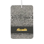 Désodorisant Pour Voiture Motifs uniques Snakeskin en art (Devant)