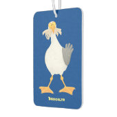 Désodorisant Pour Voiture Mouette drôle avec frites dessin animé (Gauche)