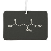 Désodorisant Pour Voiture MSG Monosodium Glutamate Molecule Formule chimique (Dos)