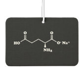 Désodorisant Pour Voiture MSG Monosodium Glutamate Molecule Formule chimique (Devant)