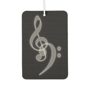 Désodorisant Pour Voiture Musique - Treble et Bass Clef