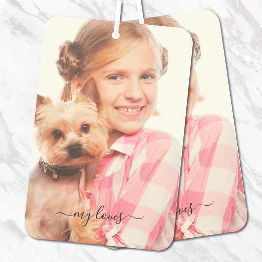 Désodorisant Pour Voiture My Loves Photo Script