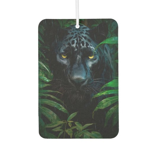 Désodorisant Pour Voiture Mystérieux Black Panther Jungle Faune Design (Devant)