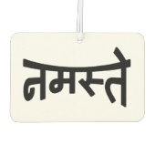 Désodorisant Pour Voiture Namaste (न म स् ते) - Script Devanagari (Dos)