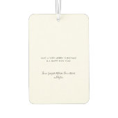 Désodorisant Pour Voiture Naughty or Nice Funny Pet Dog Custom Christmas (Dos)