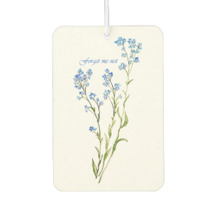 Désodorisant Pour Voiture Ne m'oubliez pas Fleur de jardin personnalisée à l