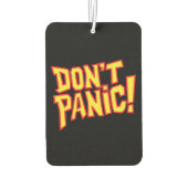 Désodorisant Pour Voiture Ne paniquez pas le décortiqueur graphique (Dos)