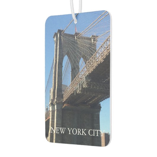Désodorisant Pour Voiture New York City NYC Brooklyn Bridge Photographie (Gauche)