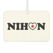 Désodorisant Pour Voiture Nihon Love Coeur Drapeau (Devant)