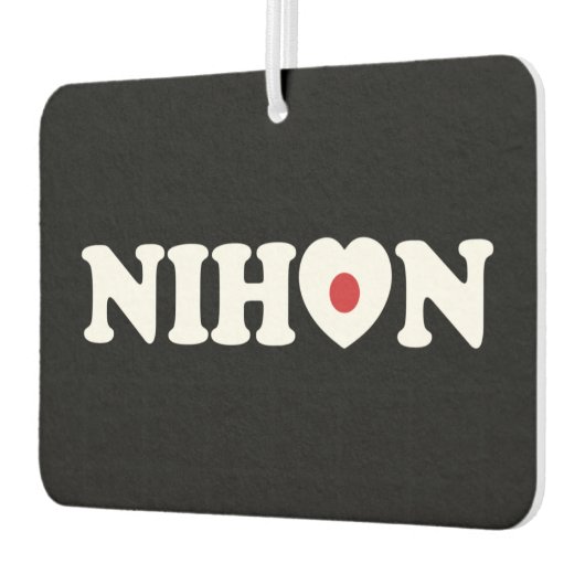 Désodorisant Pour Voiture Nihon Love Heart Flag Air Freshener (Gauche)