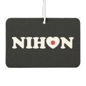Désodorisant Pour Voiture Nihon Love Heart Flag Air Freshener (Devant)