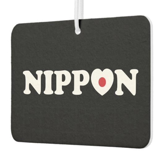 Désodorisant Pour Voiture Nippon Love Heart Flag Air Freshener (Gauche)