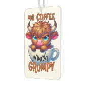 Désodorisant Pour Voiture No Coffee Much Grumpy (Gauche)