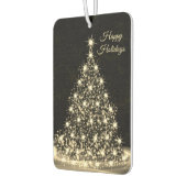 Désodorisant Pour Voiture Noël Auto Golden brillant arbre hiver noir (Gauche)