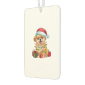Désodorisant Pour Voiture Noël Éclairage Santa Hat Chih Poo Chien Noël (Gauche)