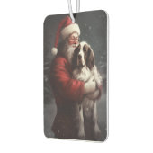 Désodorisant Pour Voiture Noël festif Springer Spaniel Santa Claus (Gauche)