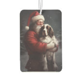 Désodorisant Pour Voiture Noël festif Springer Spaniel Santa Claus (Dos)