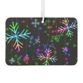 Désodorisant Pour Voiture Noël tomber diverses couleurs néon flacons de neig (Dos)