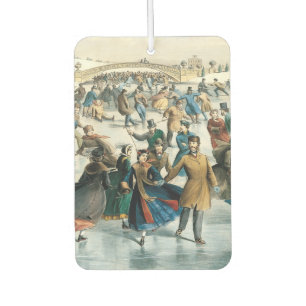 Désodorisant Pour Voiture Noël victorien Central Park Currier & Ives