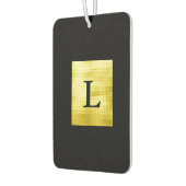 Désodorisant Pour Voiture Noir à panneaux en or II (Gauche)