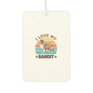 Désodorisant Pour Voiture Nom de chien personnalisé Design pour amateur de c