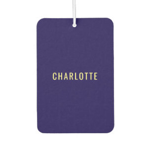 Désodorisant Pour Voiture Nom de couleur bleue classique minimaliste profess