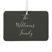 Désodorisant Pour Voiture Nom de famille du script photo (Dos)