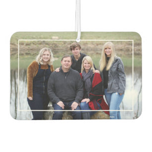 Désodorisant Pour Voiture Nom de la famille personnalisée Monogramme en bois