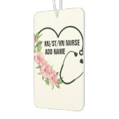 Désodorisant Pour Voiture Nom de l'infirmière étudiante-inscrite-ancienne (Gauche)