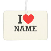 Désodorisant Pour Voiture Nom du coeur (Dos)