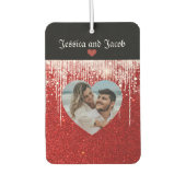 Désodorisant Pour Voiture Nom du couple mignon et photo (Devant)