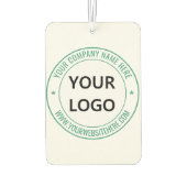 Désodorisant Pour Voiture Nom du logo de votre entreprise Site Web Air Fresh (Dos)