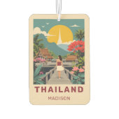 Désodorisant Pour Voiture Nom personnalisé / Texte Thaïlande (Dos)