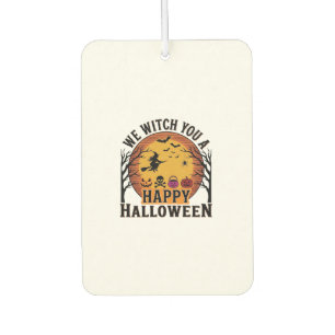 Désodorisant Pour Voiture Nous vous souhaitons un joyeux Halloween vintage