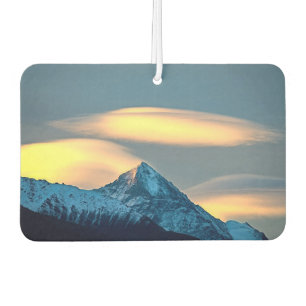 Désodorisant Pour Voiture Nuages uniques au-dessus de montagnes enneigées