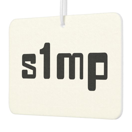 Désodorisant Pour Voiture Numéro Un Simp (Gauche)