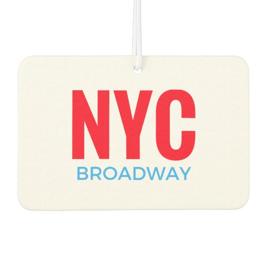 Désodorisant Pour Voiture NYC Broadway (Devant)
