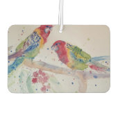 Désodorisant Pour Voiture Oiseau d'aquarelle d'Australie Red Rosella Parrot (Dos)