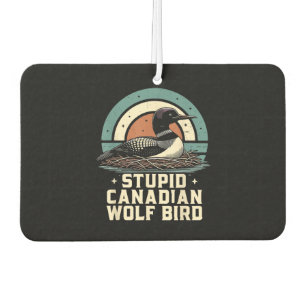Désodorisant Pour Voiture Oiseau loup canadien stupide