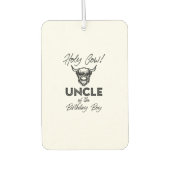 Désodorisant Pour Voiture Oncle Vache Holly De L'Anniversaire Boy Highland C (Devant)