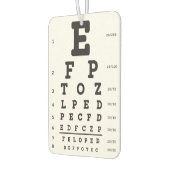 Désodorisant Pour Voiture Optometry Eye Chart Air Freshener (Gauche)