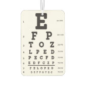 Désodorisant Pour Voiture Optometry Eye Chart Air Freshener (Dos)