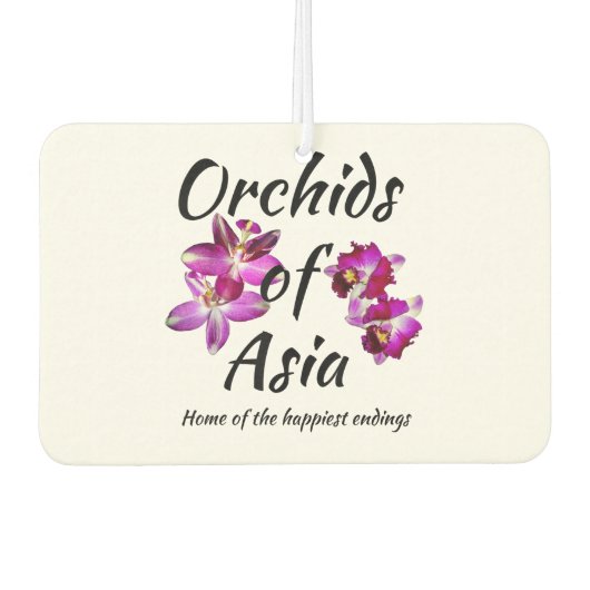 Désodorisant Pour Voiture Orchidées d'Asie (Devant)