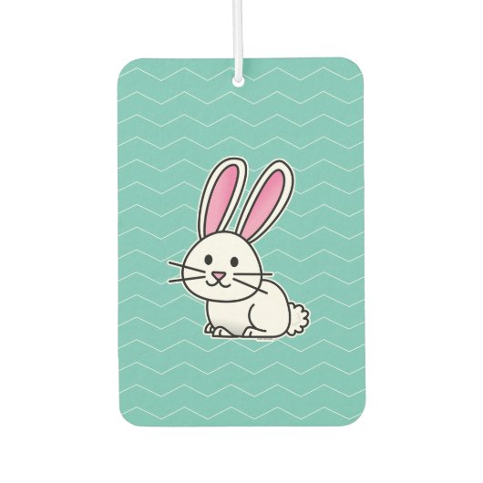 Désodorisant Pour Voiture Oreilles de queue pelucheuse blanche chanceuse de (Devant)