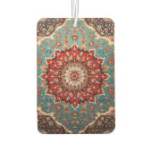 Désodorisant Pour Voiture Oriental Retro Motif Perse Rouge Crème Bleu (Dos)