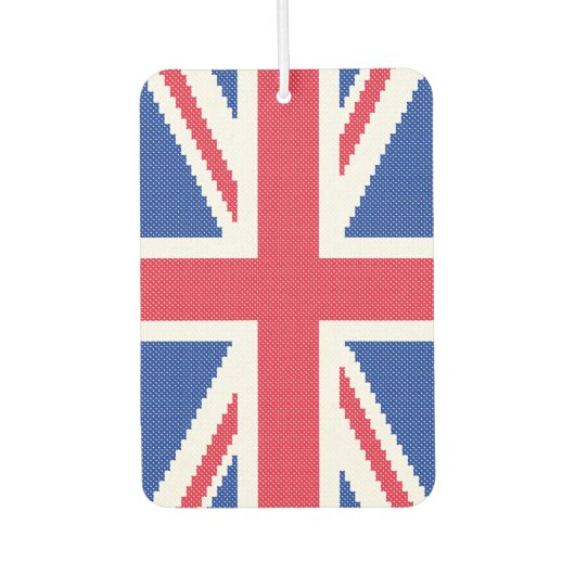 Désodorisant Pour Voiture Original cross-stitch design Union Jack (Devant)