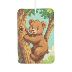 Désodorisant Pour Voiture Ourson mignon grimpant à un arbre