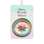 Désodorisant Pour Voiture Ouvert, Révéler, Croire (Dos)