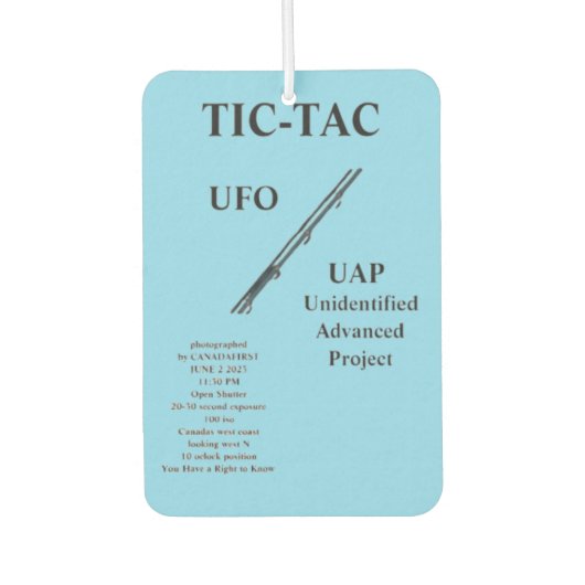 DÉSODORISANT POUR VOITURE OVNI (Devant)