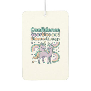 Désodorisant Pour Voiture Paillettes de Confiance de Licorne et Conception d